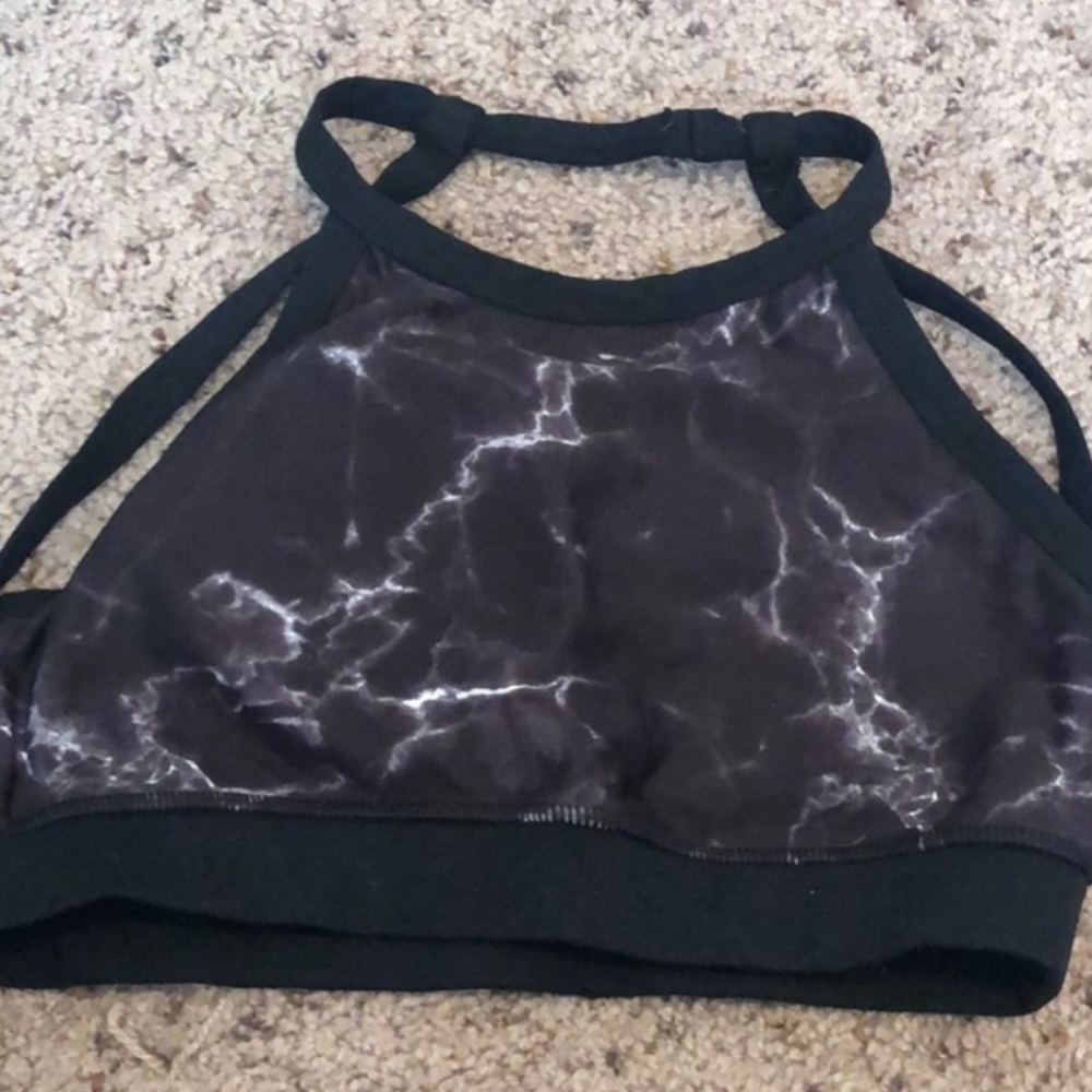 Buffbunny Open Back Marble Sports Bra
